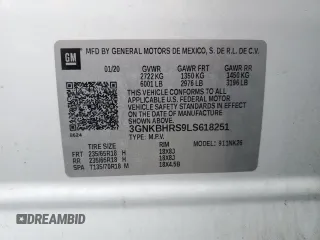 2020 Chevrolet Blazer LT z VIN 3GNKBHRS9LS618251, wystawiony jako Copart lot #55466355 z przebiegiem 77 389 mil mil oraz Szkoda całkowita • Salvage title. Historia ofert i sprzedaży dostępna na DreamBid. Obrazek 13.