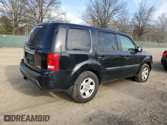 2011 Honda Pilot LX with VIN 5FNYF4H29BB036482, listed as a Copart auction lot 48827005 with 323,631 mi miles and Clean Title. Bid and sale history available at carsss.com. Image 3.