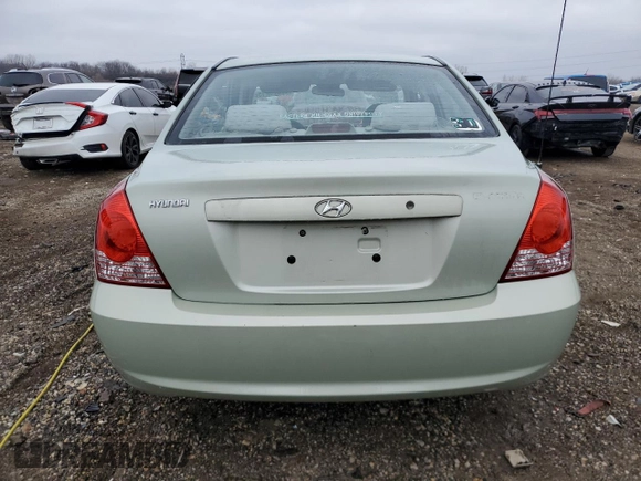 2004 Hyundai Elantra GLS z VIN KMHDN46D14U861749, wystawiony jako Copart lot #52625215 z przebiegiem 130 063 mil mil oraz Szkoda całkowita • Salvage title. Historia ofert i sprzedaży dostępna na DreamBid. Obrazek 6.