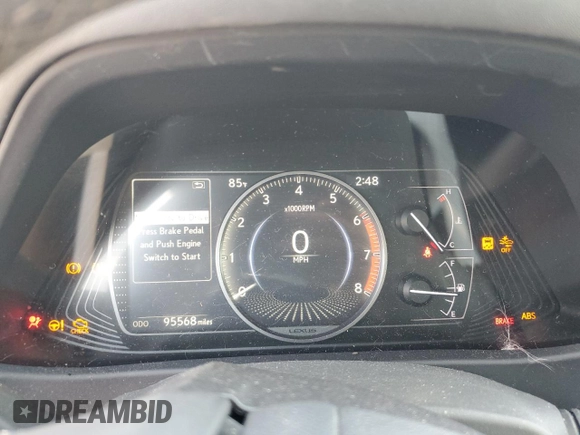 2020 Lexus UX 200 with VIN JTHX3JBHXL2025042, listed as a Copart auction lot 60426705 with 95,568 mi miles and Salvage title. Bid and sale history available at DreamBid. Image 9.