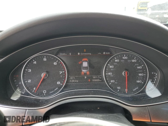 2015 Audi A6 2.0T Premium Plus with VIN WAUGFAFC5FN014473, listed as a Copart auction lot 51280485 with 103,020 mi miles and Salvage Title. Bid and sale history available at carsss.com. Image 9.
