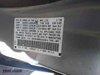 2006 Honda CR-V EX with VIN SHSRD78856U422914, listed as a IAAI auction lot 41626811 with 150,765 mi miles. Bid and sale history available at carsss.com. Image 9.