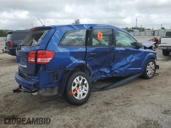 2015 Dodge Journey American Value Pkg with VIN 3C4PDCAB6FT599910, listed as a Copart auction lot 79610384 with 0 mi miles and Salvage Title. Bid and sale history available at carsss.com. Image 3.