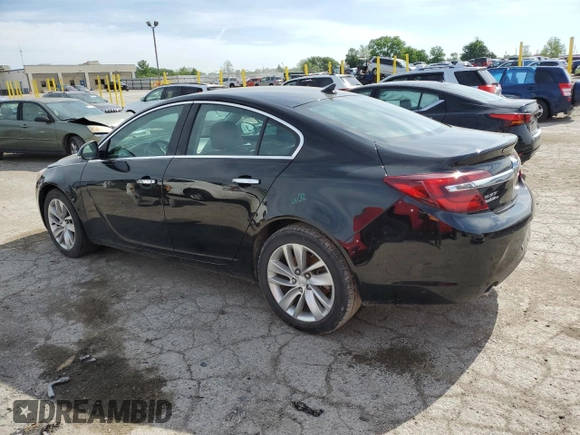 2014 Buick Regal Premium I with VIN 2G4GP5EX7E9201996, listed as a Copart auction lot 57182055 with 102,474 mi miles and Salvage title. Bid and sale history available at DreamBid. Image 2.