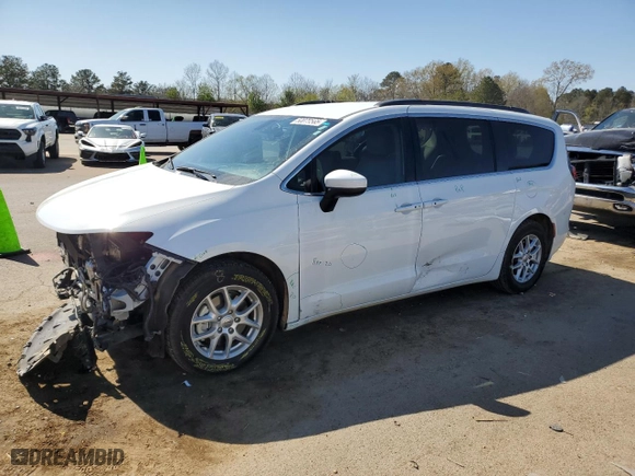 2021 Chrysler Voyager LXI with VIN 2C4RC1DG1MR530789, listed as a Copart auction lot 50079565 with 66,560 mi miles and Salvage Title. Bid and sale history available at carsss.com. Image 1.