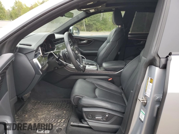 2022 Audi Q8 Prestige with VIN WA1FVBF13ND006067, listed as a Copart auction lot 69232414 with 57,797 mi miles and Salvage Title. Bid and sale history available at carsss.com. Image 7.