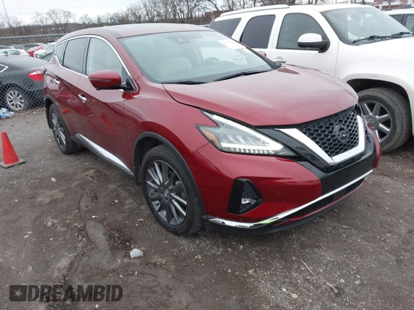 2021 Nissan Murano SV z VIN 5N1AZ2BJ5MC131534, wystawiony jako IAAI lot #41722266 z przebiegiem 97 895 mil mil oraz . Historia ofert i sprzedaży dostępna na DreamBid. Obrazek 1.