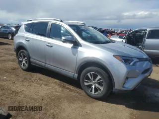 2018 Toyota RAV4 XLE with VIN 2T3RFREV2JW699448, listed as a Copart auction lot 55345975 with 46,437 mi miles and Salvage Title. Bid and sale history available at DreamBid. Image 4.
