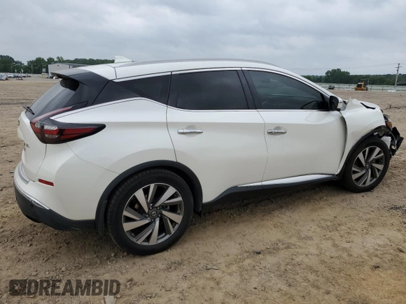 2019 Nissan Murano SL with VIN 5N1AZ2MJ4KN105716, listed as a Copart auction lot 57346055 with 73,445 mi miles and Salvage title. Bid and sale history available at DreamBid. Image 3.