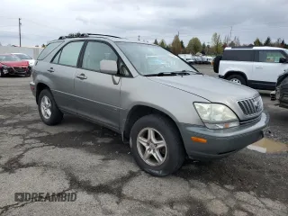 2001 Lexus RX 300 with VIN JTJHF10U810223492, listed as a Copart auction lot 51623115 with 124,459 mi miles and Salvage Title. Bid and sale history available at DreamBid. Image 4.