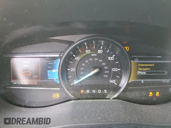 2018 Ford Explorer XLT with VIN 1FM5K7DH9JGA02276, listed as a Copart auction lot 53048305 with 47,476 mi miles and Salvage title. Bid and sale history available at DreamBid. Image 9.