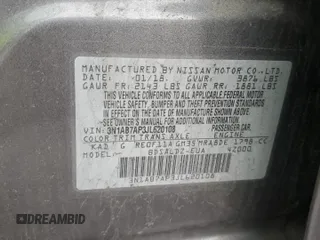 2018 Nissan Sentra SV with VIN 3N1AB7AP3JL620108, listed as a Copart auction lot 47922475 with 112,974 mi miles and Non Repairable. Bid and sale history available at DreamBid. Image 13.