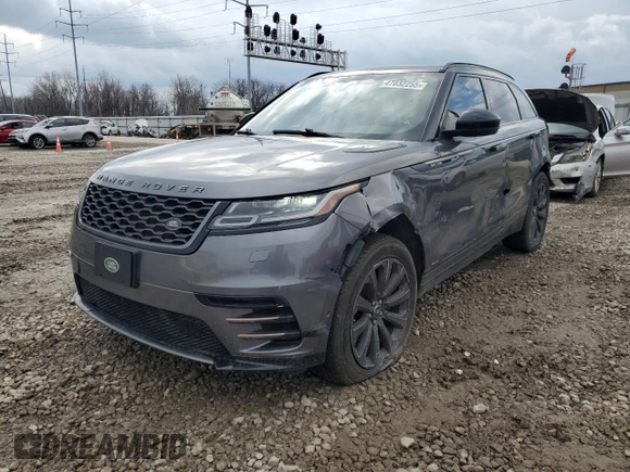 2019 Land Rover Range Rover Velar R-Dynamic SE z VIN SALYL2EX9KA779433, wystawiony jako Copart lot #47032255 z przebiegiem 70 070 mil mil oraz Czysty tytuł • Clean title. Historia ofert i sprzedaży dostępna na DreamBid. Obrazek 1.