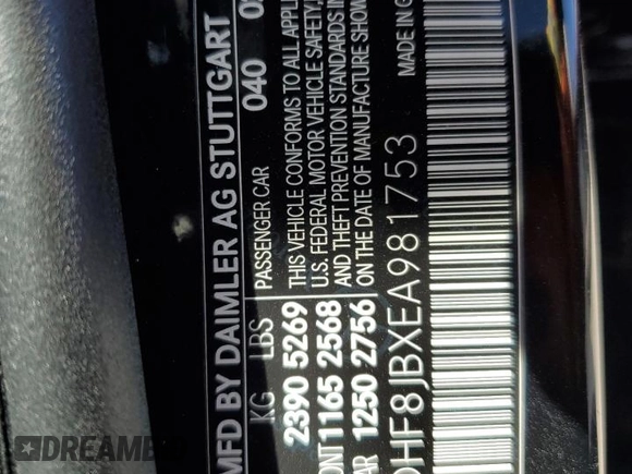2014 Mercedes-Benz E 350 Luxury with VIN WDDHF8JBXEA981753, listed as a Copart auction lot 60556625 with 132,742 mi miles and Salvage title. Bid and sale history available at DreamBid. Image 13.