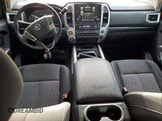 2021 Nissan Titan SV with VIN 1N6AA1ED0MN510017, listed as a Copart auction lot 55466215 with 38,556 mi miles and Salvage title. Bid and sale history available at DreamBid. Image 8.