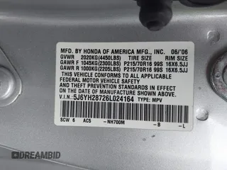 2006 Honda Element EX-P with VIN 5J6YH28726L024164, listed as a IAAI auction lot 41882027 with 210,167 mi miles and . Bid and sale history available at DreamBid. Image 9.