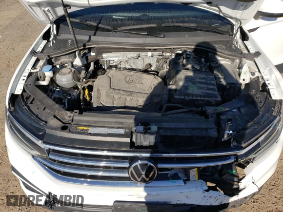 2022 Volkswagen Tiguan SE with VIN 3VV2B7AX9NM127634, listed as a Copart auction lot 55668325 with 47,734 mi miles and Salvage title. Bid and sale history available at DreamBid. Image 12.