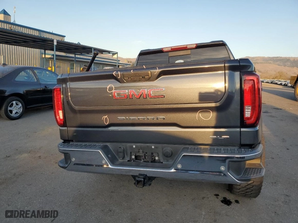 2022 GMC Sierra 1500 Limited SLT with VIN 1GTU9DET3NZ209690, listed as a Copart auction lot 88493815 with 38,125 mi miles and Salvage Title. Bid and sale history available at carsss.com. Image 6.