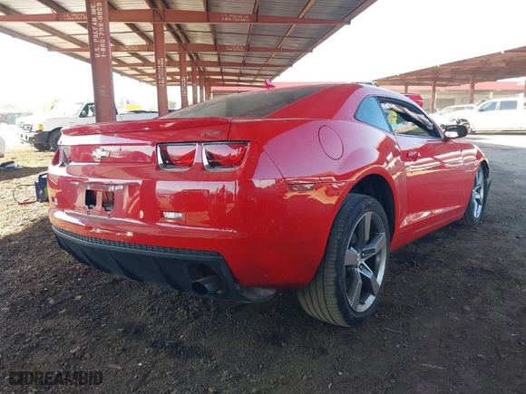 2012 Chevrolet Camaro 1LT with VIN 2G1FB1E37C9206030, listed as a IAAI auction lot 41259163 with 52,917 mi miles. Bid and sale history available at carsss.com. Image 4.