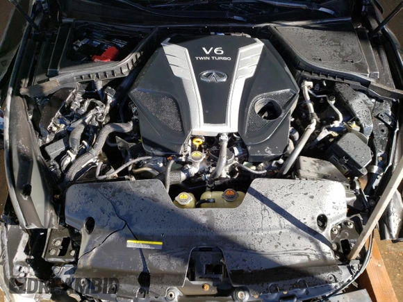 2018 Infiniti Q50 Red Sport 400 with VIN JN1FV7AR8JM480707, listed as a Copart auction lot 48169945 with 98,449 mi miles and Salvage Title. Bid and sale history available at DreamBid. Image 11.