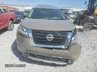 2023 Nissan Pathfinder Platinum with VIN 5N1DR3DH7PC253555, listed as a Copart auction lot 46438245 with 24,008 mi miles and Salvage title. Bid and sale history available at DreamBid. Image 5.