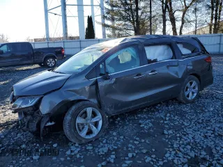 2019 Honda Odyssey EX with VIN 5FNRL6H55KB062970, listed as a Copart auction lot 49010435 with 73,949 mi miles and Salvage Title. Bid and sale history available at carsss.com. Image 1.