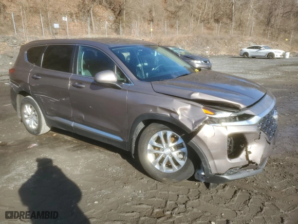 2020 Hyundai Santa Fe SE with VIN 5NMS2CAD7LH232847, listed as a Copart auction lot 48180995 with 38,070 mi miles and Salvage Title. Bid and sale history available at carsss.com. Image 4.