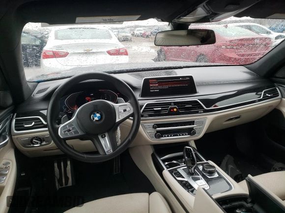 2021 BMW 7 Series 750i xDrive with VIN WBA7U2C06MCE50086, listed as a Copart auction lot 76885193 with 0 mi miles. Bid and sale history available at carsss.com. Image 8.