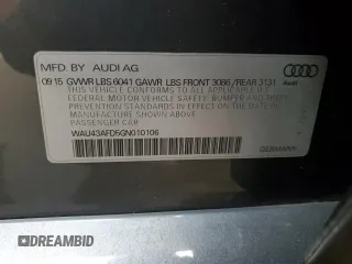 2016 Audi A8 L 4.0T Sport with VIN WAU43AFD5GN010106, listed as a Copart auction lot 48551645 with 154,079 mi miles and Clean Title. Bid and sale history available at carsss.com. Image 12.