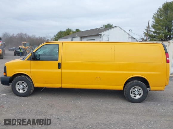 2016 Chevrolet Express Cargo Van with VIN 1GCWGBFF5G1215150, listed as a IAAI auction lot 41672104 with 152,723 mi miles. Bid and sale history available at carsss.com. Image 14.