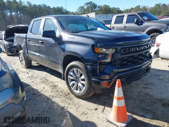 2022 Chevrolet Silverado 1500 Custom with VIN 1GCPDBEK0NZ604529, listed as a IAAI auction lot 41339561 with 29,697 mi miles. Bid and sale history available at carsss.com. Image 1.