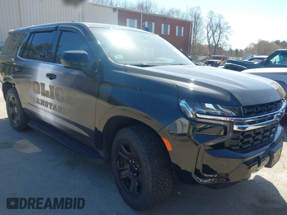 2023 Chevrolet Tahoe Commercial with VIN 1GNSKLED3PR430313, listed as a IAAI auction lot 42061257 with 22,824 mi miles and . Bid and sale history available at DreamBid. Image 1.