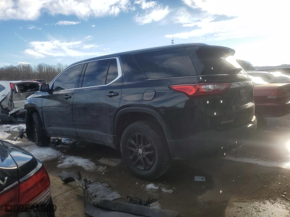 2021 Chevrolet Traverse LS with VIN 1GNERFKW3MJ226931, listed as a Copart auction lot 88984735 with 98,000 mi miles and Salvage Title. Bid and sale history available at carsss.com. Image 2.