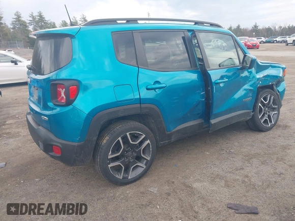 2021 Jeep Renegade Latitude with VIN ZACNJDBB2MPM72609, listed as a IAAI auction lot 42116070 with 58,036 mi miles and . Bid and sale history available at DreamBid. Image 4.