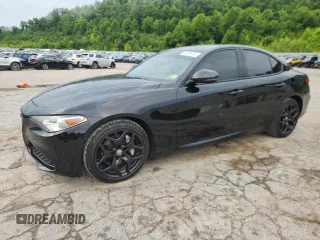 2021 Alfa Romeo Giulia with VIN ZARFAMAN3M7647732, listed as a Copart auction lot 63044595 with 72,364 mi miles and Salvage title. Bid and sale history available at DreamBid. Image 1.