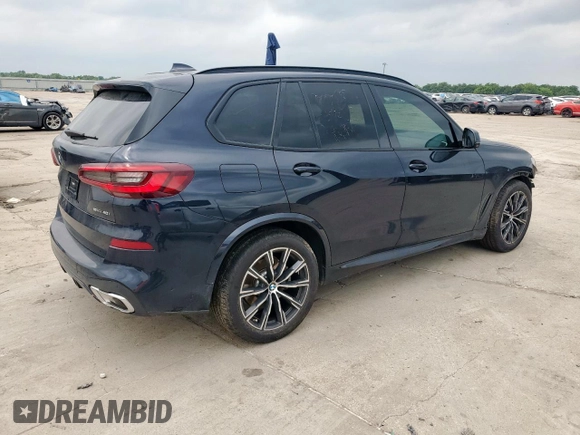2023 BMW X5 sDrive40i with VIN 5UXCR4C07P9N48328, listed as a Copart auction lot 57619515 with 32,174 mi miles and Salvage title. Bid and sale history available at DreamBid. Image 3.