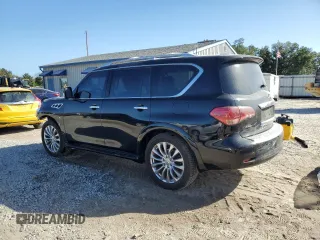 2016 Infiniti QX80 with VIN JN8AZ2NF1G9612303, listed as a Copart auction lot 75698364 with 110,847 mi miles and Salvage Title. Bid and sale history available at carsss.com. Image 2.