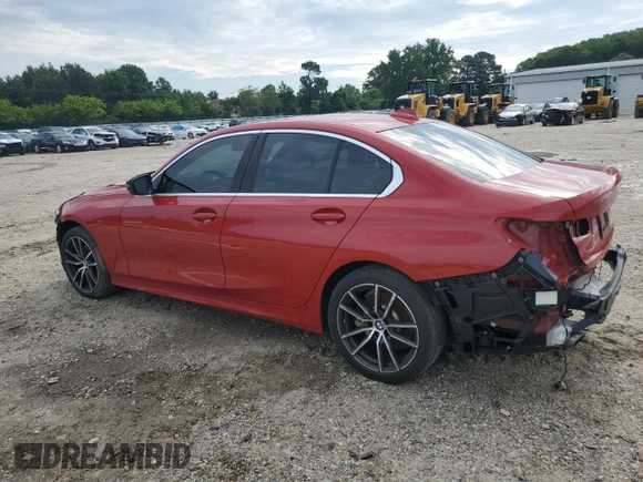 2020 BMW 3 Series 330i with VIN WBA5R1C09LFH84841, listed as a Copart auction lot 63381524 with 88,325 mi miles and Salvage Title. Bid and sale history available at carsss.com. Image 2.