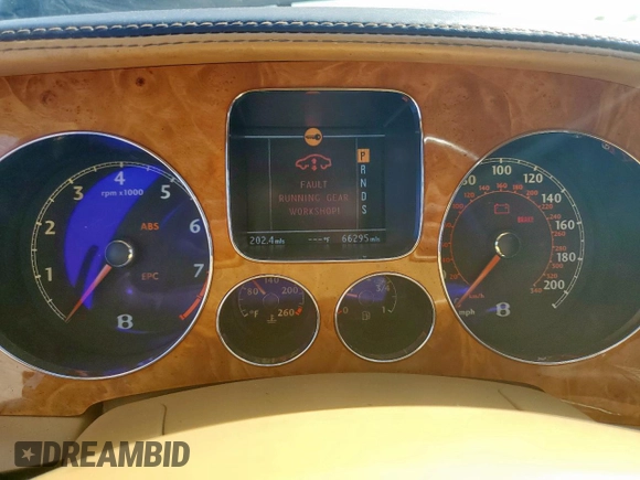 2007 Bentley Flying Spur with VIN SCBBR93WX78043729, listed as a Copart auction lot 49289635 with 66,295 mi miles and Clean Title. Bid and sale history available at DreamBid. Image 9.