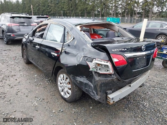 2017 Nissan Sentra SV with VIN 3N1AB7APXHL706168, listed as a IAAI auction lot 41861682 with 163,815 mi miles. Bid and sale history available at carsss.com. Image 3.