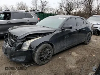 2014 Cadillac ATS Standard RWD z VIN 1G6AA5RX1E0114372, wystawiony jako Copart lot #44681605 z przebiegiem 130 290 mil mil oraz Szkoda całkowita • Salvage title. Historia ofert i sprzedaży dostępna na DreamBid. Obrazek 1.