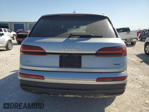 2024 Audi Q7 Premium Plus with VIN WA1LCBF74RD003858, listed as a Copart auction lot 73796074 with 9,755 mi miles and Salvage Title. Bid and sale history available at carsss.com. Image 6.