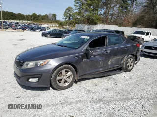 2015 Kia Optima LX with VIN 5XXGM4A71FG456344, listed as a Copart auction lot 47100075 with 143,327 mi miles and Salvage Title. Bid and sale history available at carsss.com. Image 1.