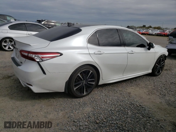2020 Toyota Camry XSE with VIN 4T1K61AK7LU346603, listed as a Copart auction lot 50256215 with 95,797 mi miles and Salvage Title. Bid and sale history available at DreamBid. Image 3.