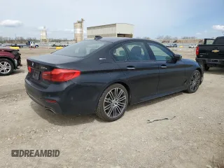 2018 BMW 5 Series 530e xDrive with VIN WBAJB1C51JG623953, listed as a Copart auction lot 51149905 with 86,799 mi miles and Salvage title. Bid and sale history available at DreamBid. Image 3.