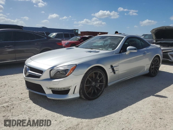 2013 Mercedes-Benz SL 63 AMG with VIN WDDJK7EA6DF015846, listed as a Copart auction lot 76460724 with Not provided miles and Salvage title. Bid and sale history available at DreamBid. Image 1.