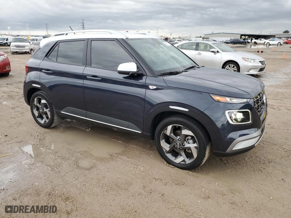2024 Hyundai Venue Limited with VIN KMHRC8A38RU324126, listed as a Copart auction lot 51013715 with 7,768 mi miles and Salvage Title. Bid and sale history available at carsss.com. Image 4.