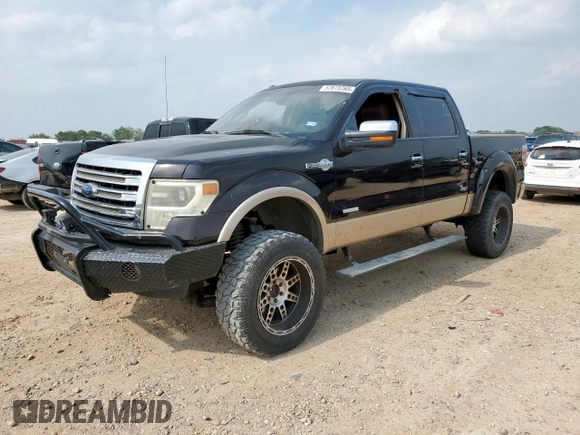 2013 Ford F-150 XL with VIN 1FTFW1ET6DKD06163, listed as a Copart auction lot 57675765 with Not provided miles and Salvage title. Bid and sale history available at DreamBid. Image 1.