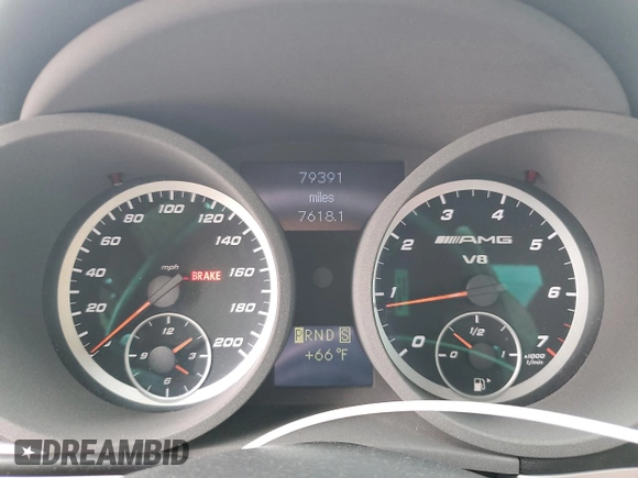2005 Mercedes-Benz SLK-Class 5.5L AMG with VIN WDBWK73F85F069874, listed as a Copart auction lot 48748865 with 79,391 mi miles and Salvage Title. Bid and sale history available at carsss.com. Image 9.