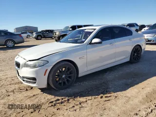 2014 BMW 5 Series 535i with VIN WBA5B1C5XED479120, listed as a Copart auction lot 43423415 with 127,723 mi miles and Salvage Title. Bid and sale history available at carsss.com. Image 1.